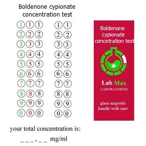 Boldenone cypionate Assay (Quantity) test